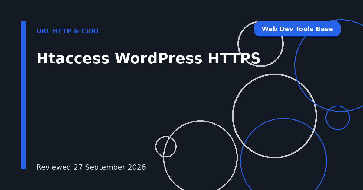 Htaccess WordPress HTTPS