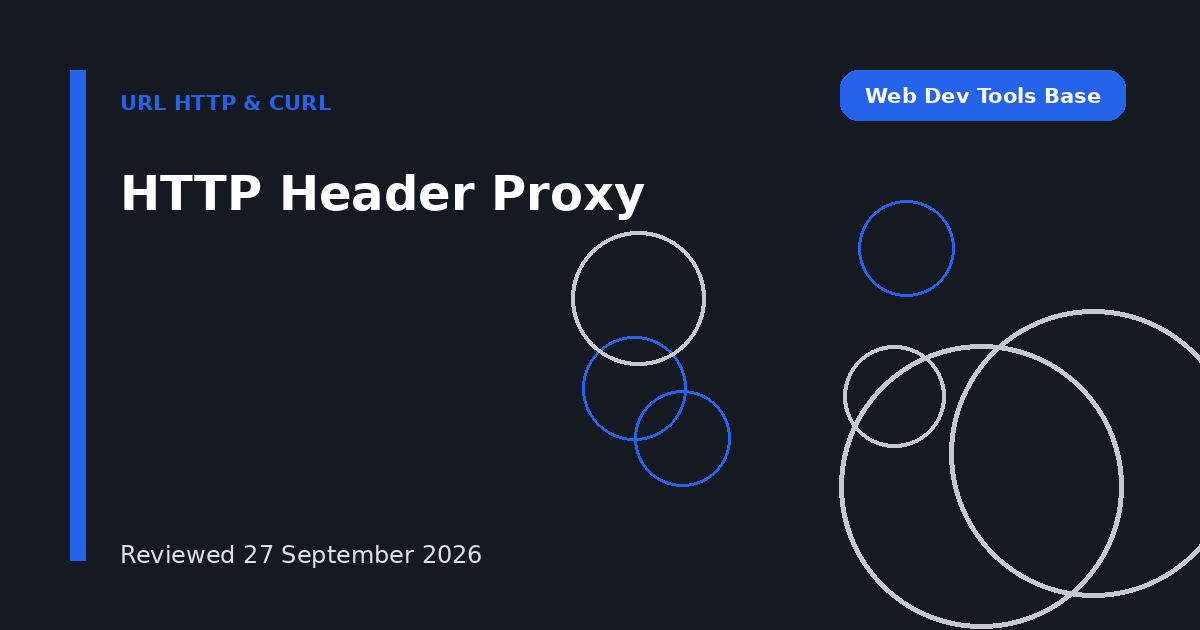 HTTP Header Proxy