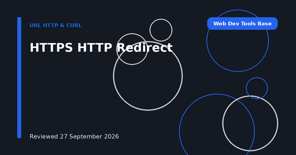 HTTPS HTTP Redirect