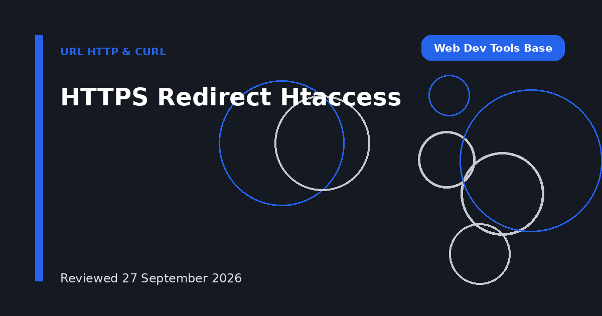 HTTPS Redirect Htaccess