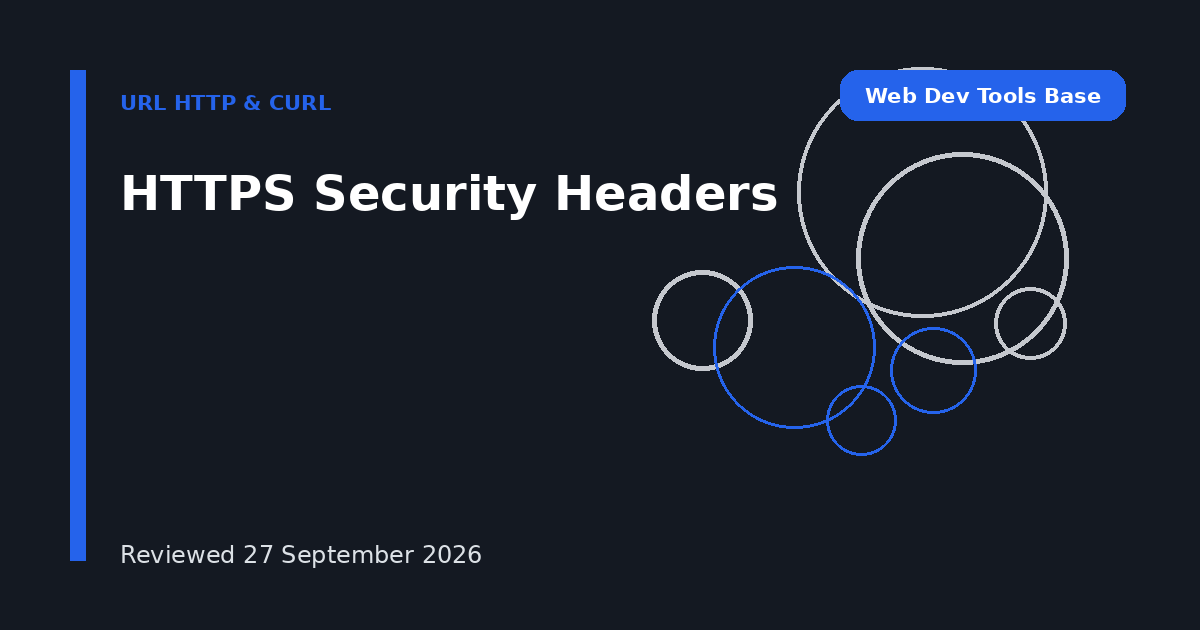 HTTPS Security Headers