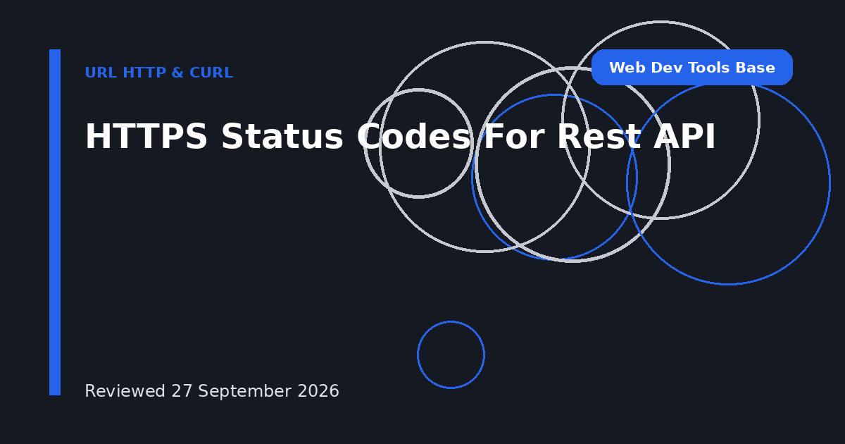HTTPS Status Codes For Rest API