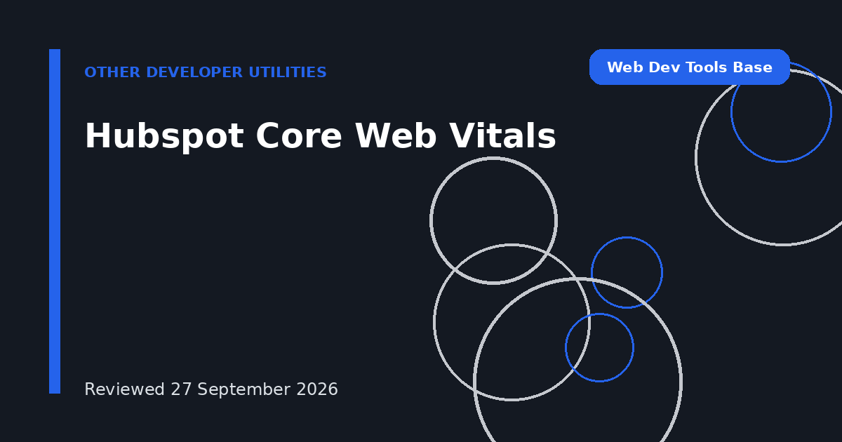 Hubspot Core Web Vitals
