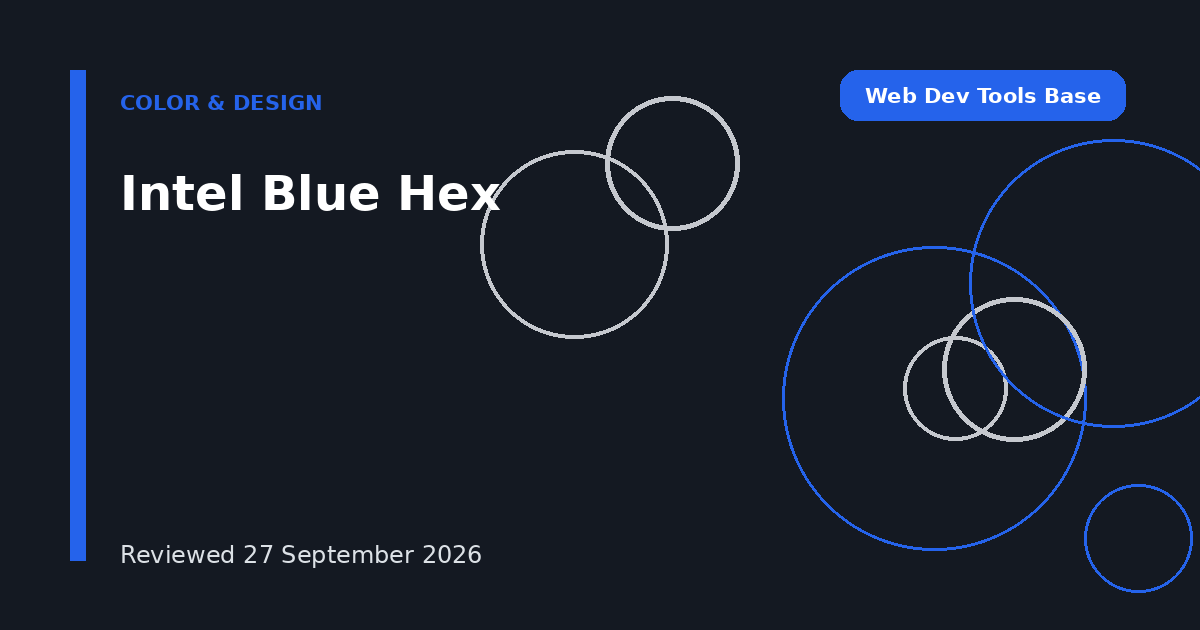 Intel Blue Hex