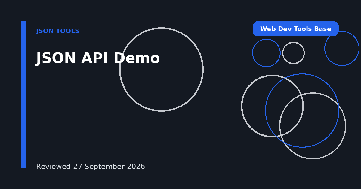 JSON API Demo