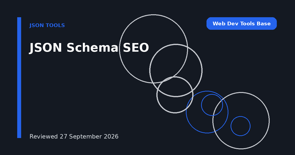 JSON Schema SEO