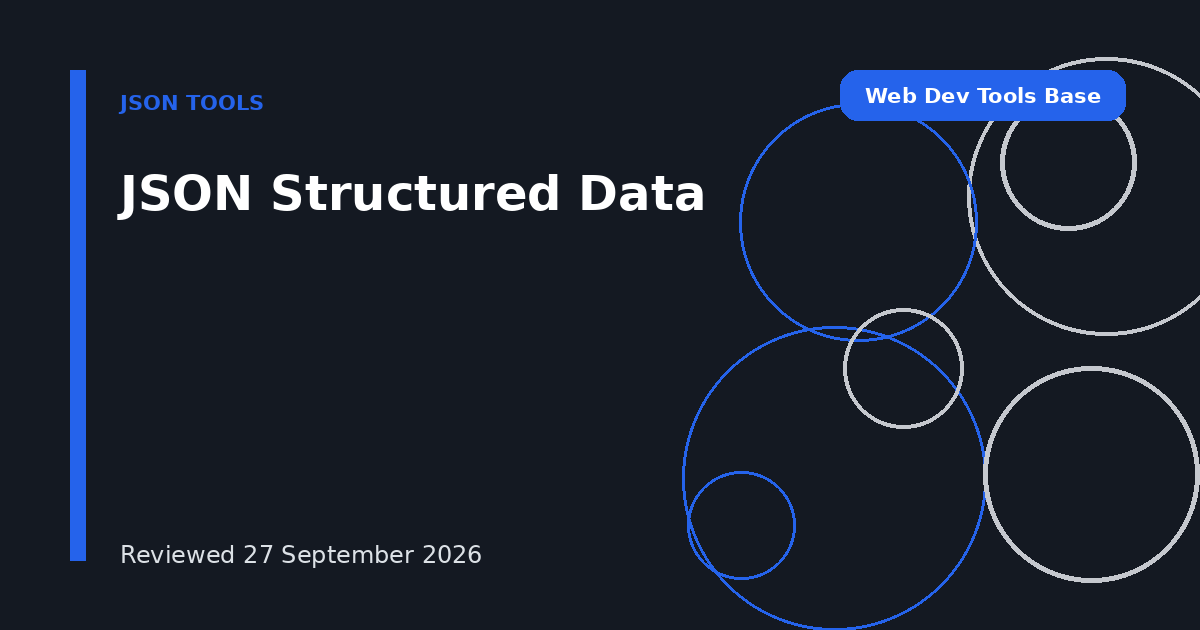 JSON Structured Data