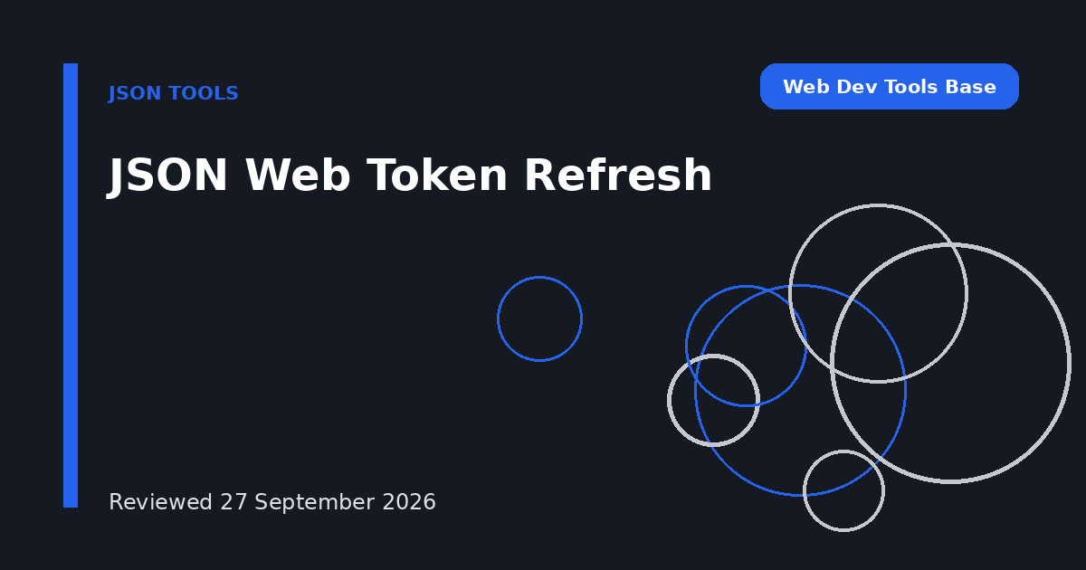 JSON Web Token Refresh