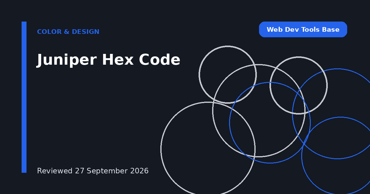 Juniper Hex Code