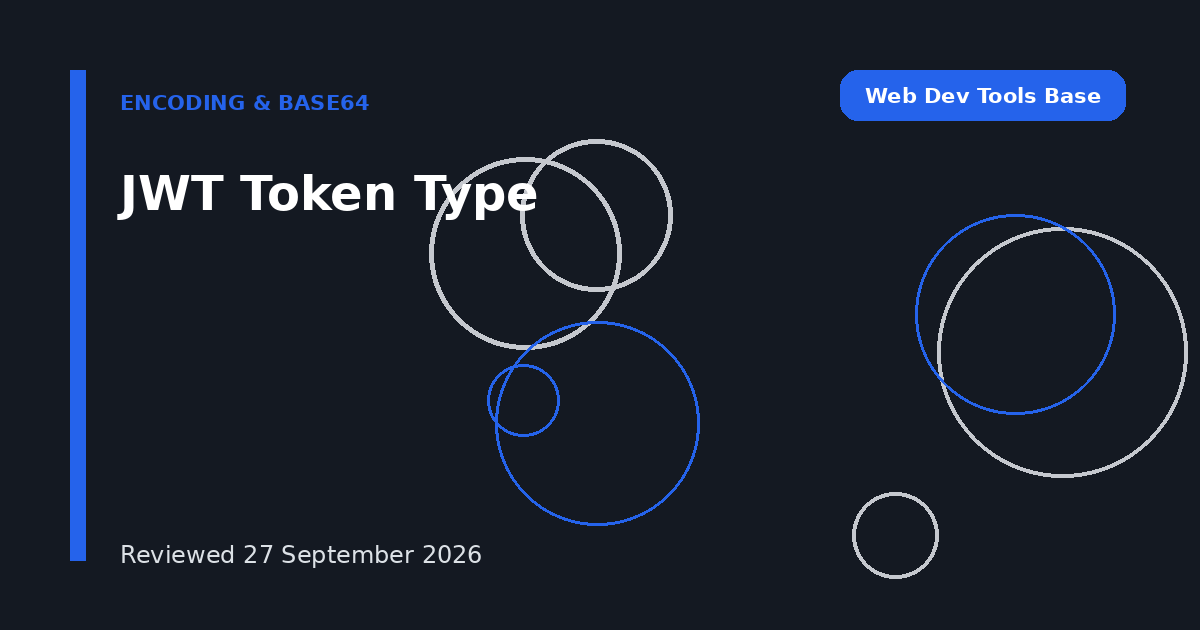 JWT Token Type