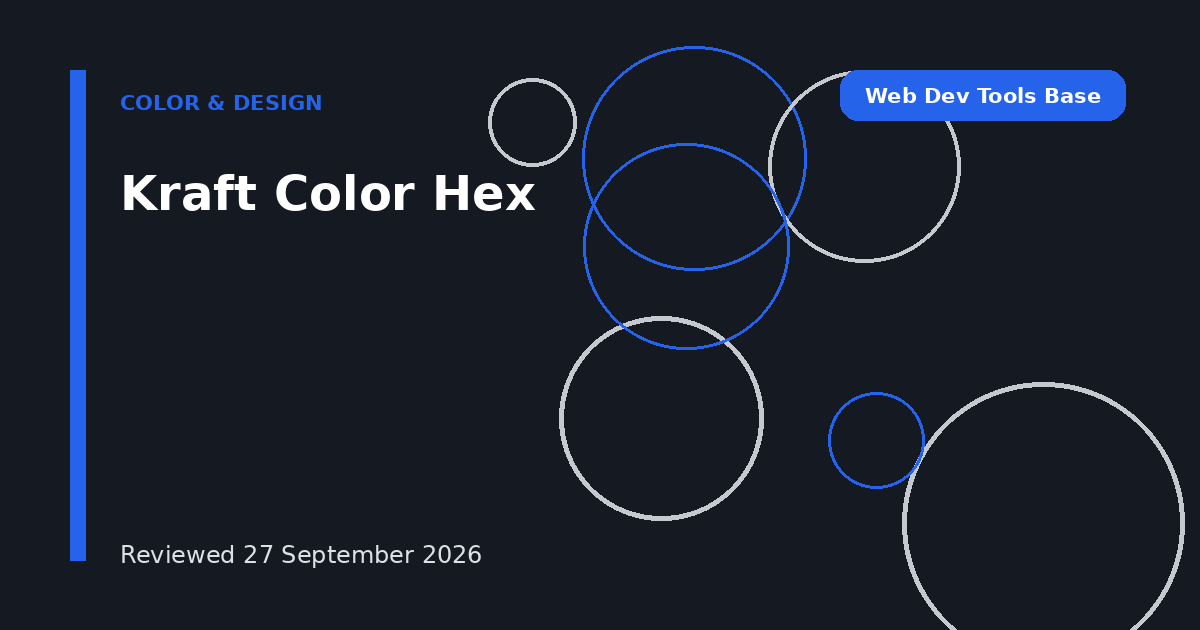 Kraft Color Hex