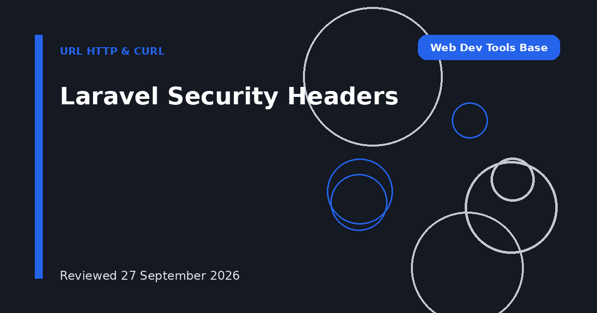 Laravel Security Headers