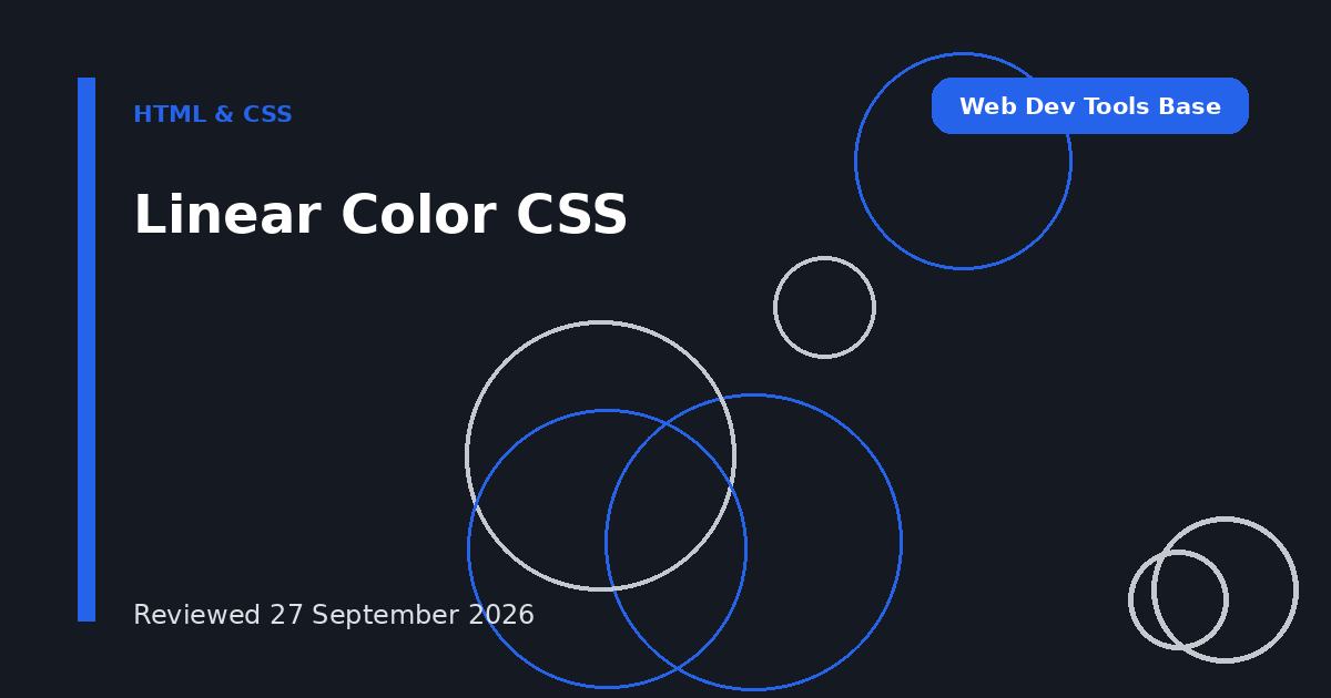 Linear Color CSS