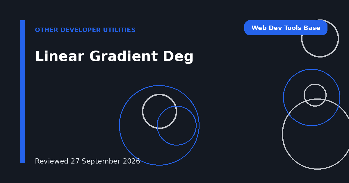 Linear Gradient Deg