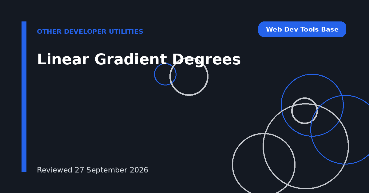 Linear Gradient Degrees