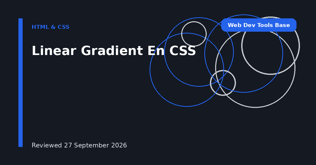 Linear Gradient En CSS