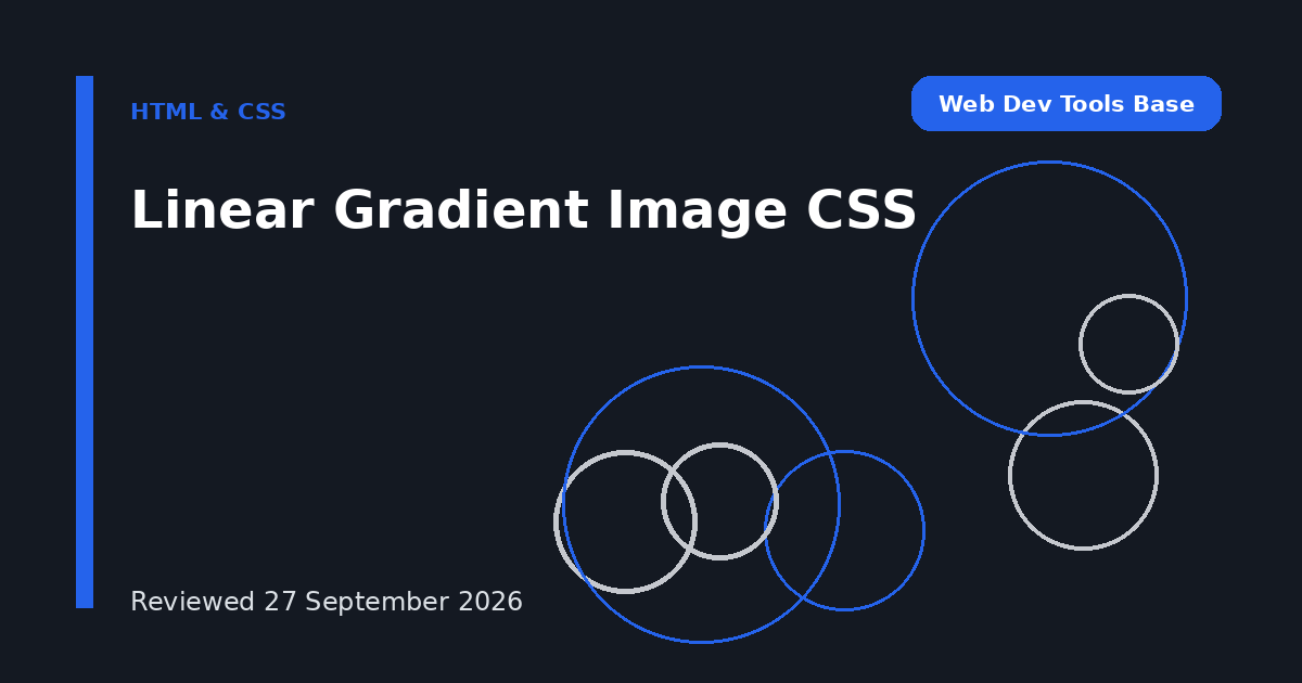 Linear Gradient Image CSS