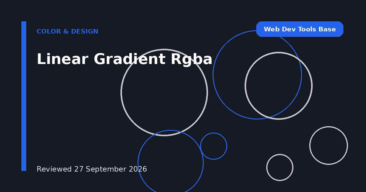 Linear Gradient Rgba