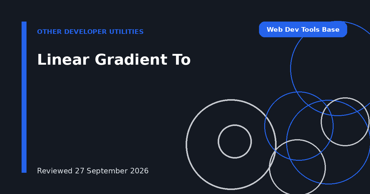 Linear Gradient To