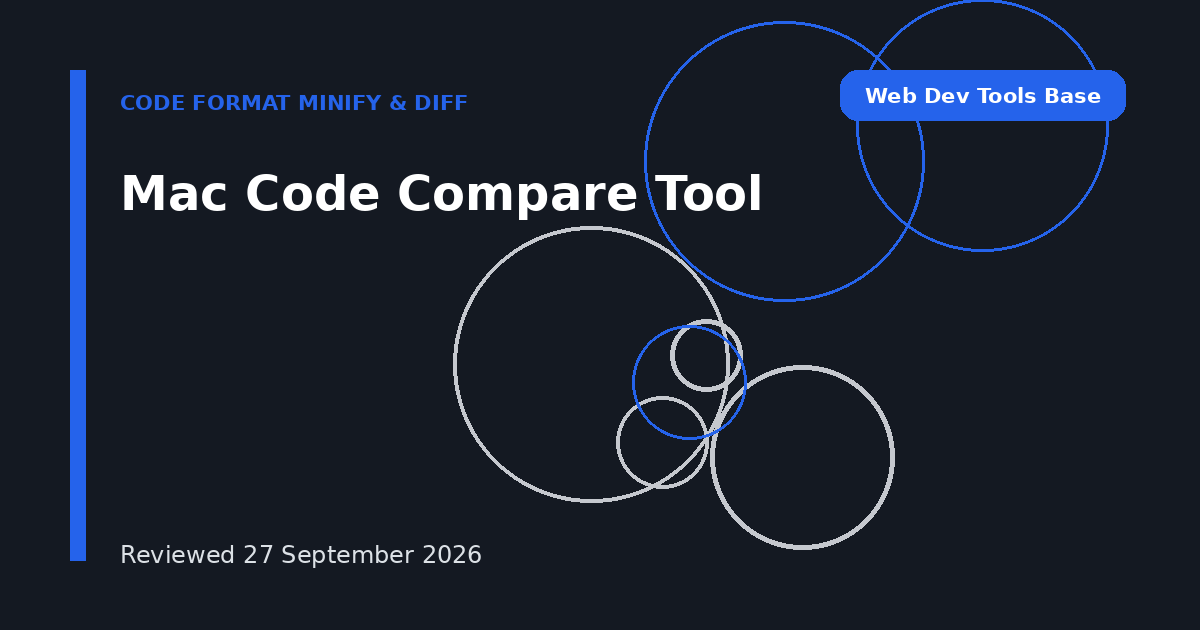 Mac Code Compare Tool