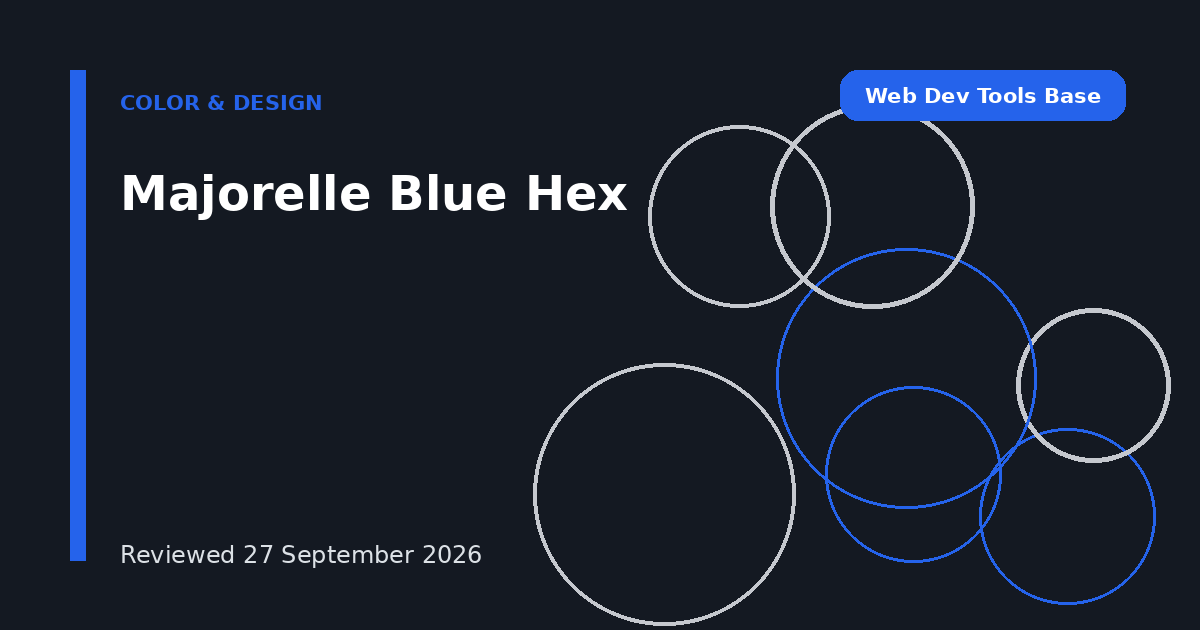 Majorelle Blue Hex