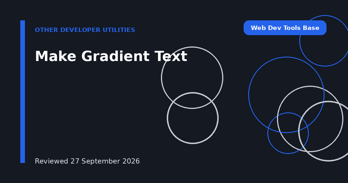 Make Gradient Text