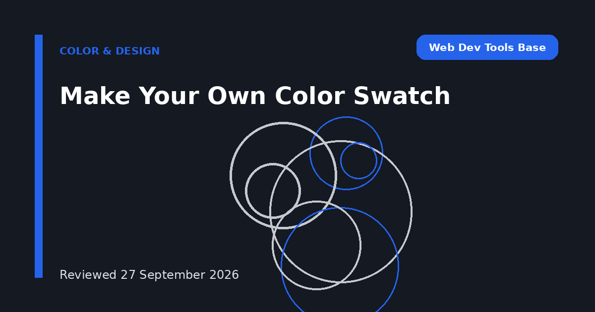Make Your Own Color Swatch