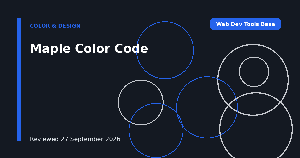 Maple Color Code