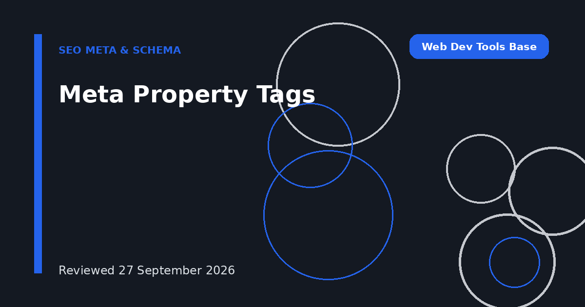 Meta Property Tags