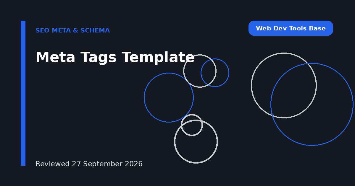 Meta Tags Template