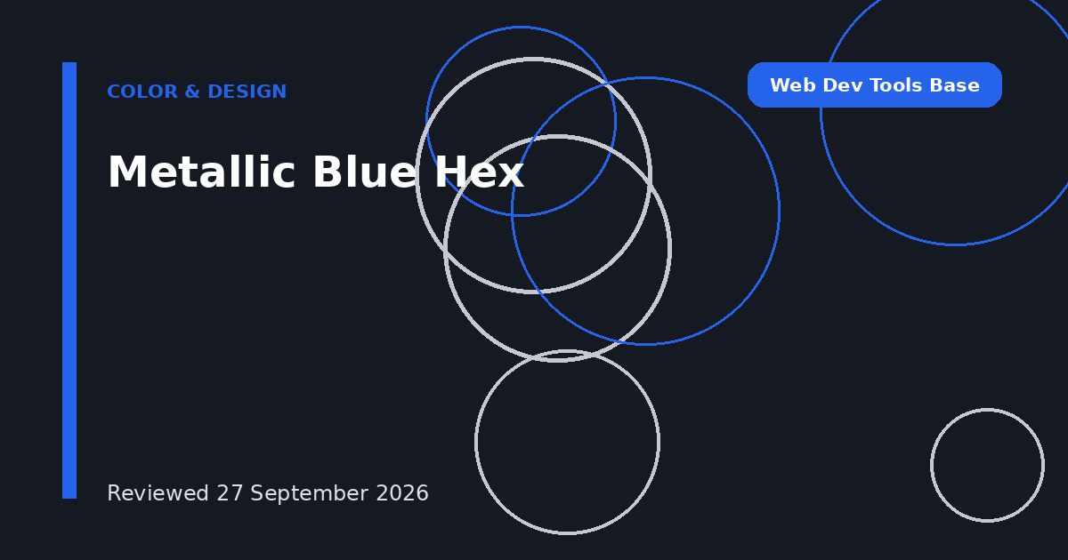 Metallic Blue Hex