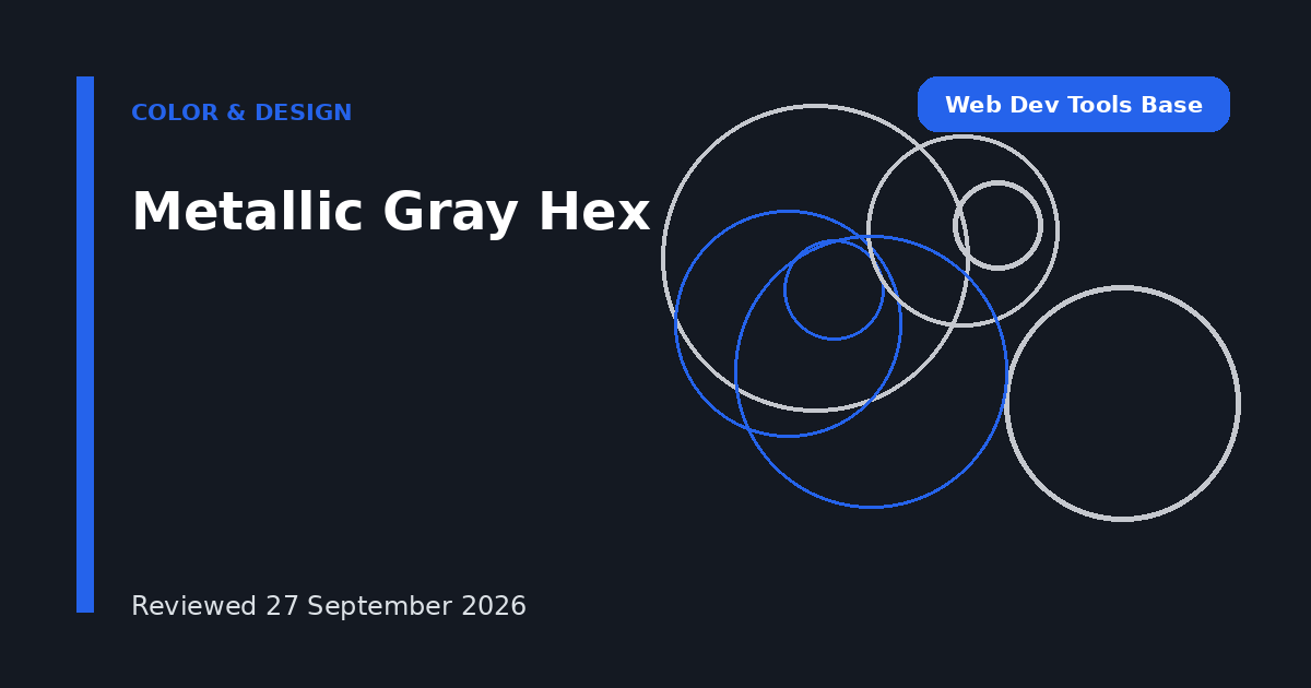 Metallic Gray Hex