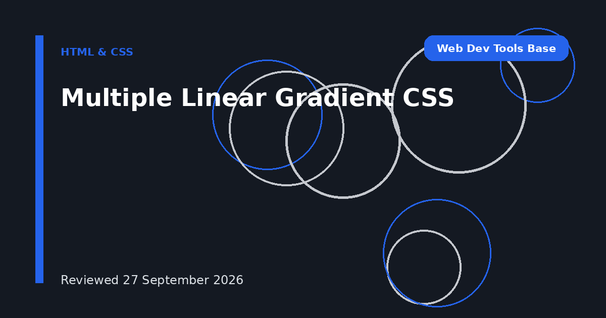 Multiple Linear Gradient CSS