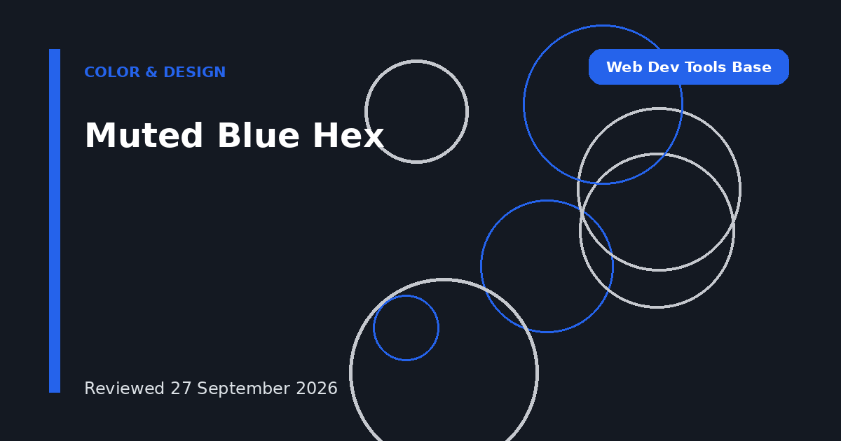 Muted Blue Hex