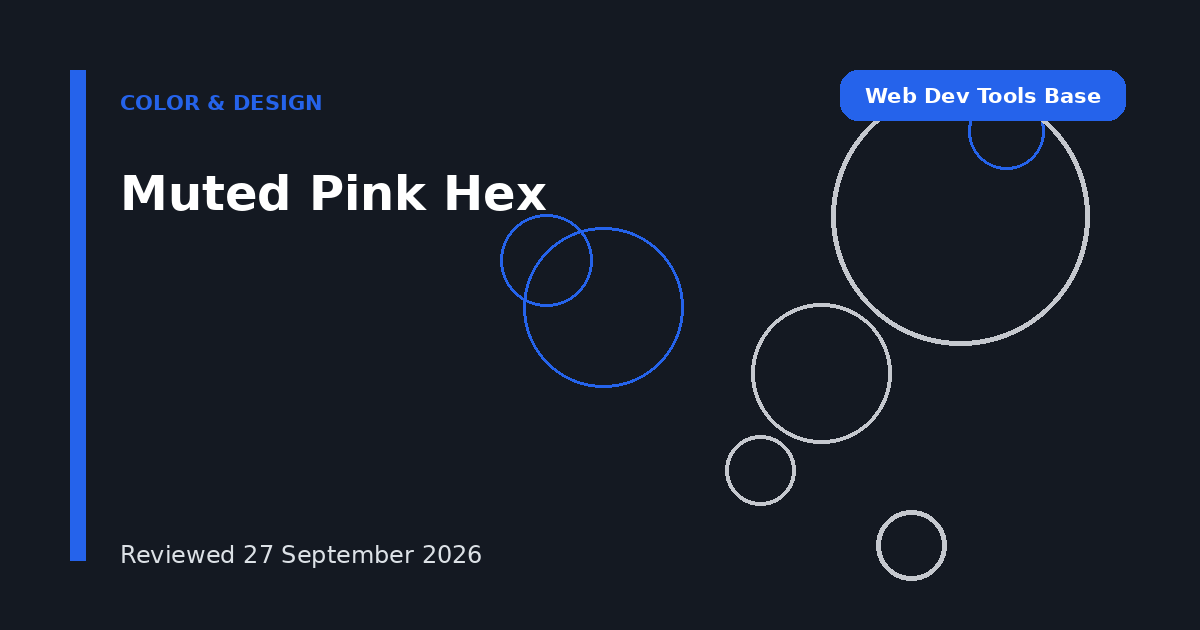 Muted Pink Hex