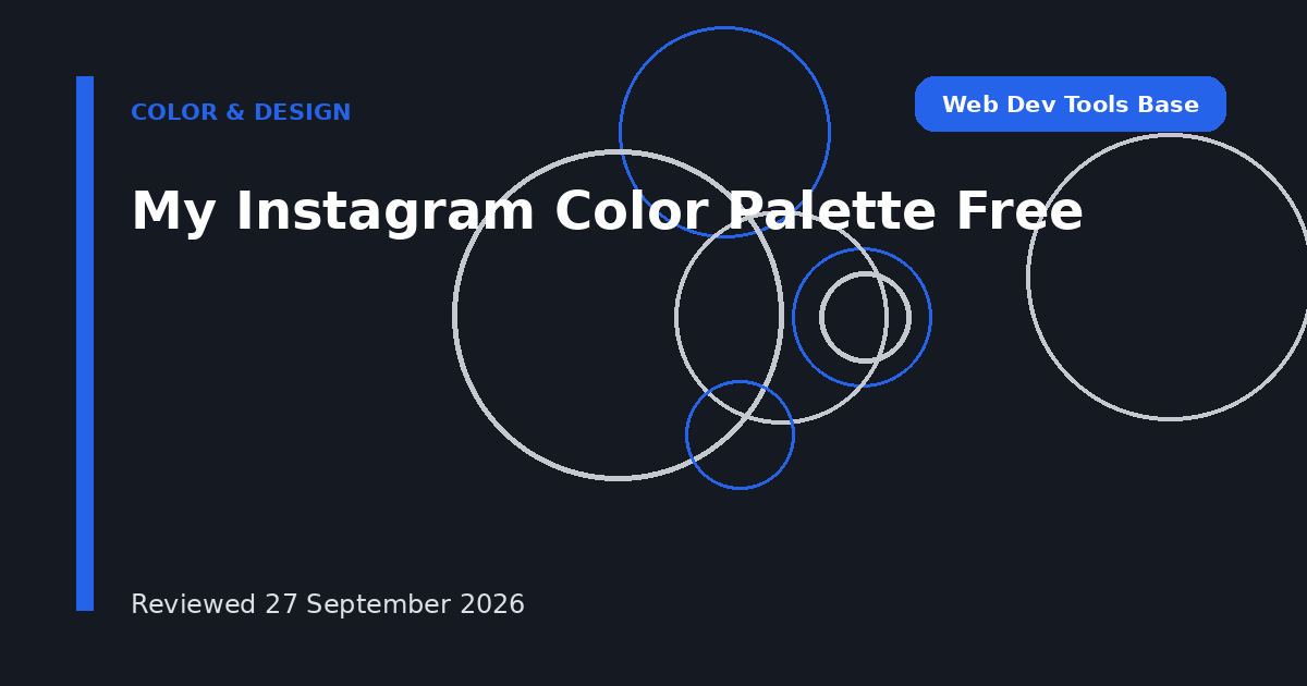 My Instagram Color Palette Free