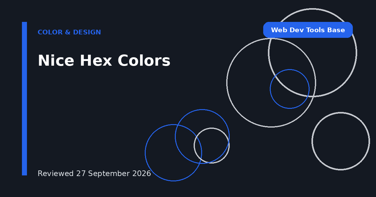 Nice Hex Colors