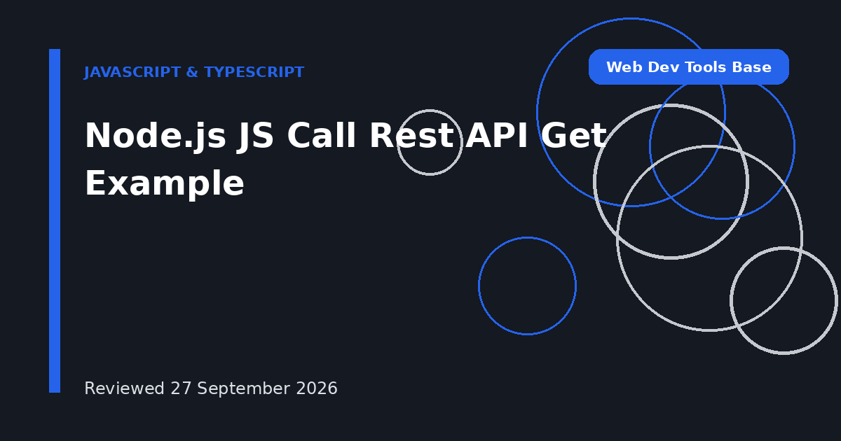 Node.js JS Call Rest API Get Example