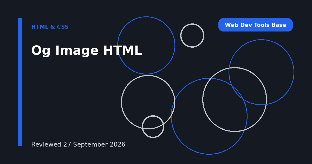 Og Image HTML