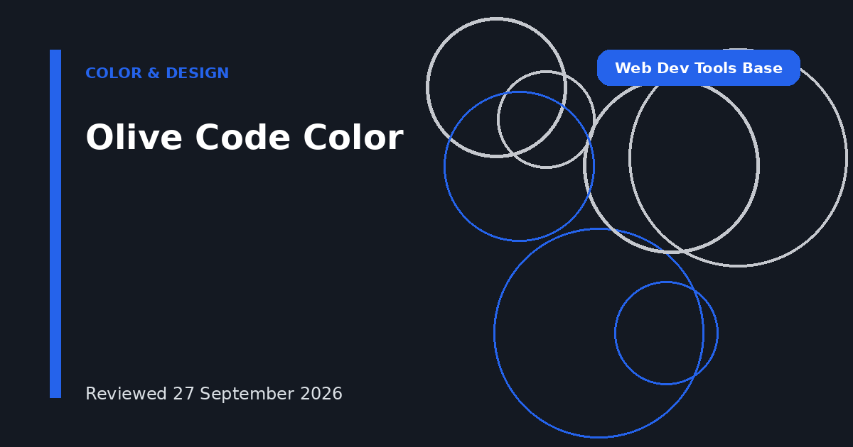 Olive Code Color