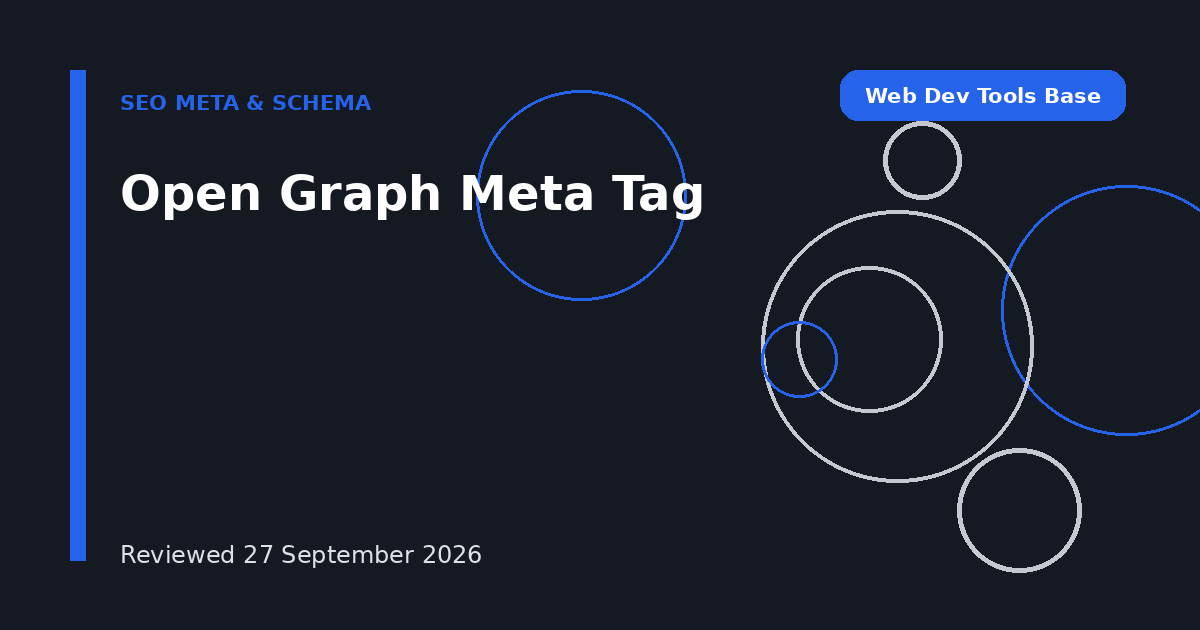 Open Graph Meta Tag
