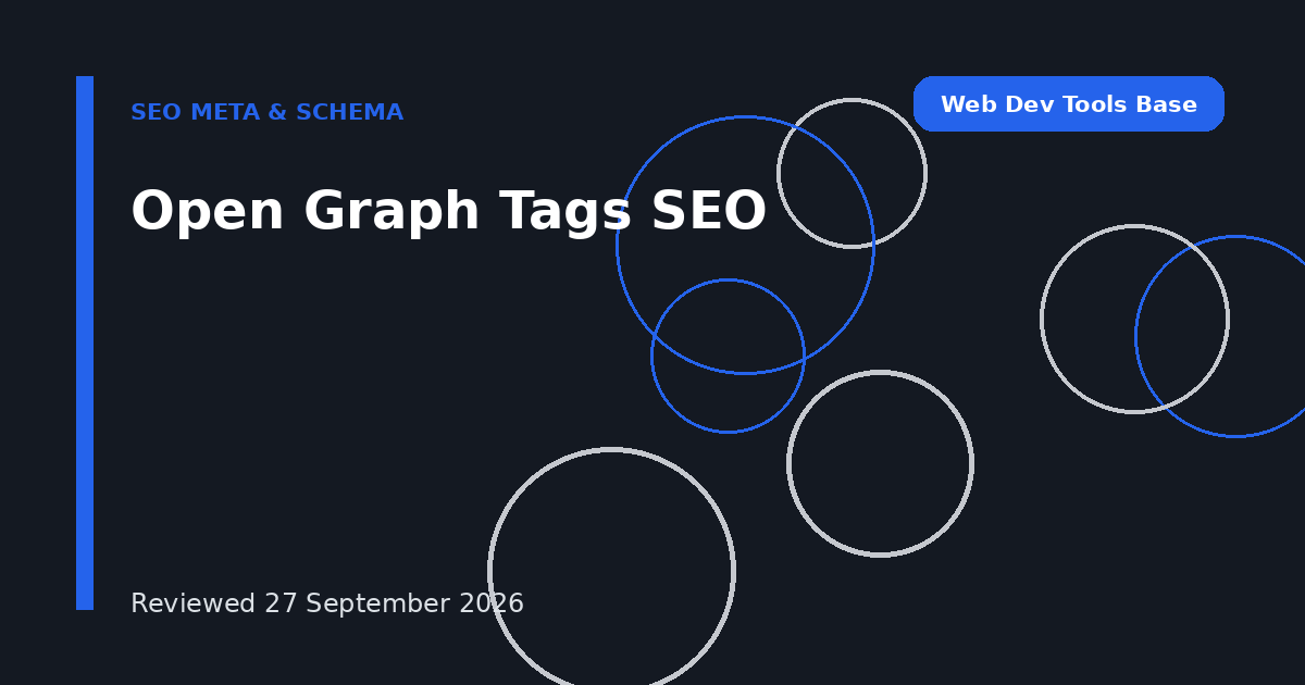 Open Graph Tags SEO