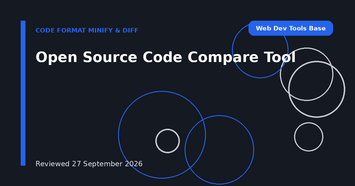 Open Source Code Compare Tool
