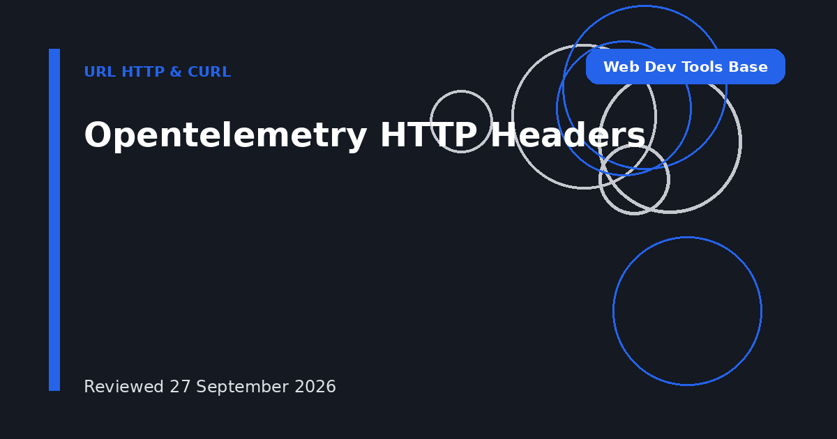 Opentelemetry HTTP Headers