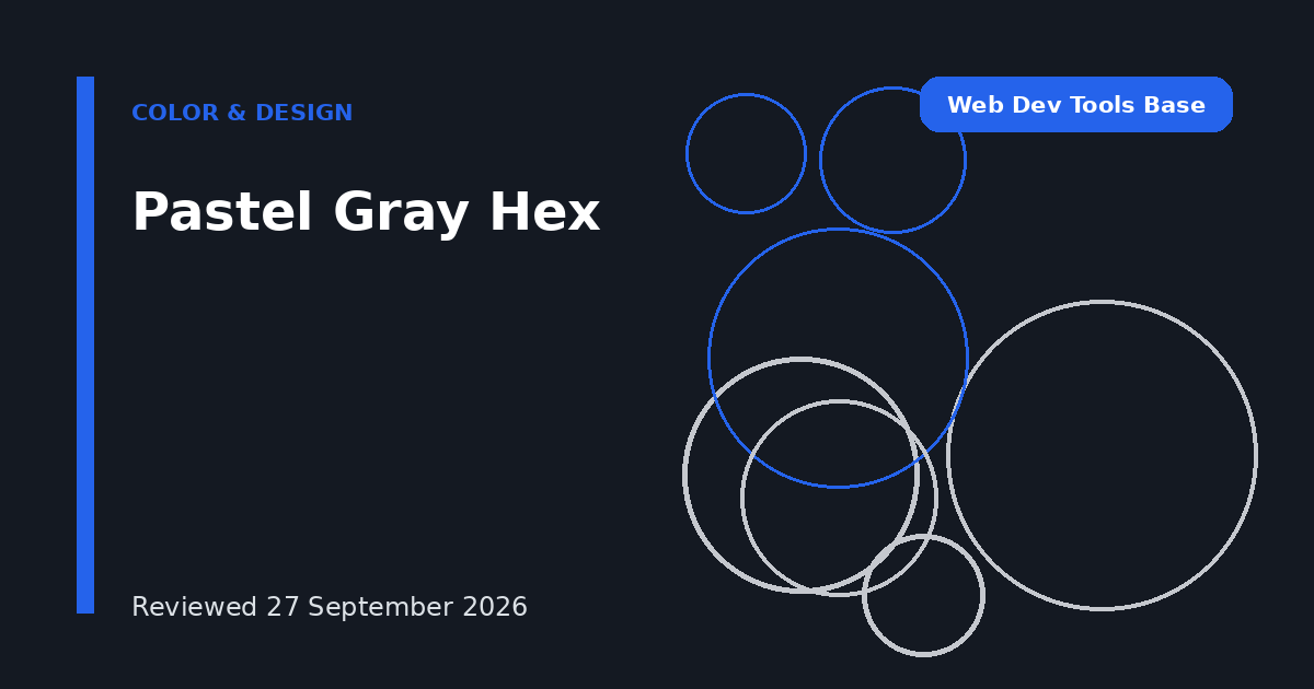 Pastel Gray Hex