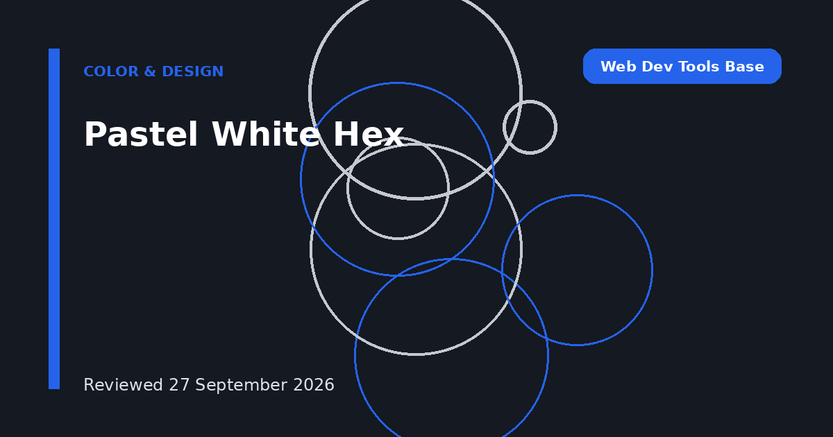 Pastel White Hex