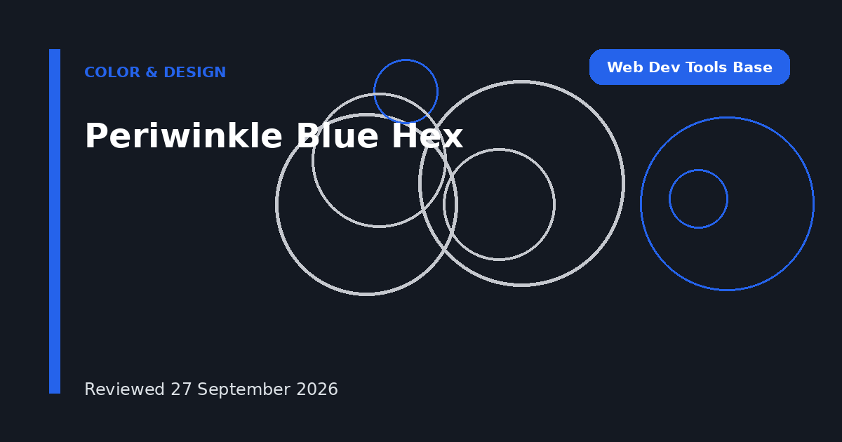 Periwinkle Blue Hex