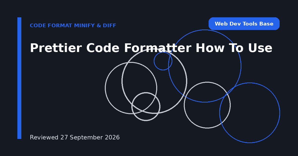 Prettier Code Formatter How To Use