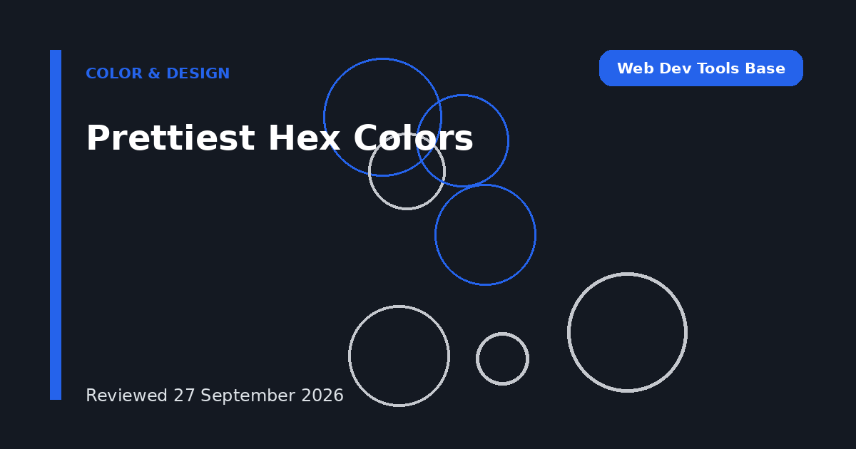 Prettiest Hex Colors