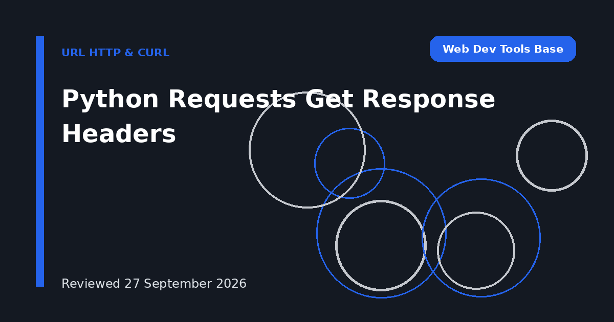 Python Requests Get Response Headers